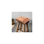 Plaid rose en coton 120 �150 cm jby cr�ation kalinda