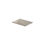 Plan de toilette l. 60 x l. 45 x p. 2 cm, effet marbre beige, cadlia