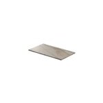 Plan de toilette l. 80 x l. 45 x p. 2 cm, effet marbre beige, cadlia