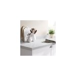 Plan de travail agglomr aspect pierre blanche mouchete goodhome berberis l. 300 x l. 62 x p. 3, 8 ...