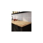 Plan de travail aspect bambou l. 250 cm x l. 65 cm x p. 3, 6 cm