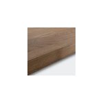 Plan de travail ch�ne massif fonc� l. 300 x l. 62 x �p. 4 cm goodhome hinita