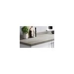 Plan de travail stratifi aspect bton goodhome kala l. 300 x l. 62 x p. 3, 8 cm