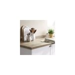 Plan de travail stratifi aspect bois goodhome kabsa l. 300 x l. 62 x p. 3, 8 cm