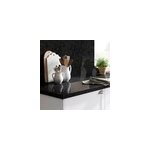 Plan de travail stratifi aspect granit noir goodhome kabsa l. 300 x l. 62 x p. 3, 8 cm