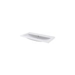 Plan vasque blanc goodhome nira 100 cm Plan vasque blanc goodhome nira 100 cm