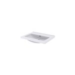 Plan vasque blanc en c�ramique l. 60 cm goodhome nira