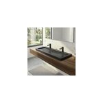 Plan vasque noir en r�sine l. 120 cm, cooke & lewis harmon