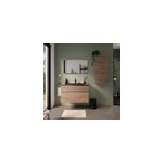 Plan vasque noir en r�sine l. 90 cm, calao