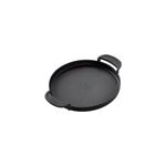 Plancha en fonte weber gourmet pour barbecue charbon de bois