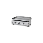 Plancha gaz brasero silvia ii g 3 feux plaque inox