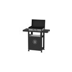 Plancha gaz avec chariot 250 duo le marquier h. 114 x p. 52 cm 6 personnes