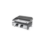 Plancha à gaz silvia iig 2 feux plaque inox l. 52. 5 x h. 23. 5 x p. 41. 4 cm Plancha à gaz silvia iig 2 feux plaque inox l. 52. 5 x h. 23. 5 x p. 41. 4 cm