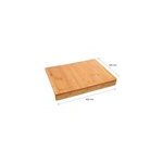 Planche  dcouper avec rebord en bambou