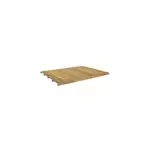 Plancher bois trait autoclave pour abri de jardin klikstrom belaa de surface intrieure de 5, 7m