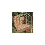 Plancher bois trait� autoclave pour abri de jardin klikstrom taman de surface int�rieure de 10, 2m�