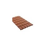 Plaque acier tuile rouge rooftile 980 - sedpa france