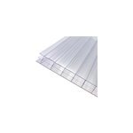 Plaque alvolaire polycarbonate transparent 400 x 100 cm, p. 16 mm (vendue  la plaque)