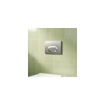 Plaque de chasse d'eau chrome mat goodhome