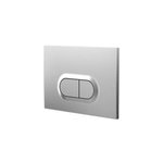 Plaque de chasse d'eau chrome mat goodhome Plaque de chasse d'eau chrome mat goodhome