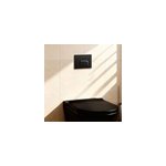 Plaque de chasse d'eau noir goodhome