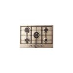 Plaque de cuisson gaz 5 foyers cooke & lewis coloris cuivre l. 75 x p. 51 x h. 8, 5 cm