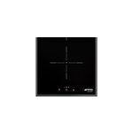 Plaque de cuisson induction 2 foyers smeg coloris noir l. 27 x p. 51, 5 x h. 5, 2 cm Plaque de cuisson induction 2 foyers smeg coloris noir l. 27 x p. 51, 5 x h. 5, 2 cm