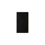 Plaque de cuisson vitrocramique 2 foyers cooke & lewis coloris noir l. 29 x p. 52 x h. 6 cm