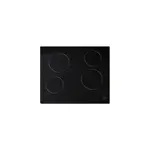 Plaque de cuisson vitrocramique 4 foyers cooke & lewis coloris noir l. 59 x p. 52 x h. 5, 2 cm