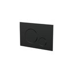 Plaque de d�clenchement wc double touche noir mat goodhome
