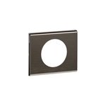 Plaque de finition 1 poste legrand c�liane 0 690 31 coloris black nickel l. 100 x p. 8, 5 x h. 83 mm
