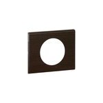 Plaque de finition 1 poste legrand c�liane 0 692 01 coloris teint� wengu� l. 100 x p. 8, 5 x h. 82 mm ...