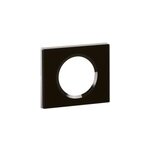 Plaque de finition 1 poste legrand c�liane 0 693 01 coloris verre piano l. 100 x p. 8, 5 x h. 82 mm