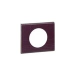 Plaque de finition 1 poste legrand c�liane 0 694 41 coloris cuir pourpre couture l. 100 x p. 9, 2 x h. ...