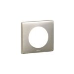Plaque de finition 1 poste legrand c�liane 0 998 60 coloris titane l. 90 x p. 9 x h. 82 mm