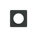 Plaque de finition 1 poste schneider electric odace kvadrat s540802kb coloris noir avec liser anthracite ...