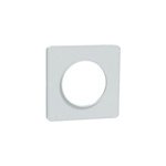 Plaque de finition 1 poste schneider electric odace touch s510802 coloris blanc recycl� l. 85 x p. 10 ...