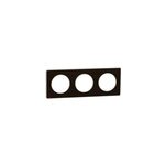Plaque de finition 3 postes schneider electric odace touch s520806l coloris bronze avec liser� blanc ...