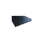 Plaque imitation tuile mtal aliz tradition graphite bacacier - 195 x 110 cm (vendue  la plaque)