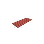 Plaque ondulée easyfix rouge 82cm x 2m onduline Plaque ondulée easyfix rouge 82cm x 2m onduline