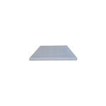 Plaque polycarbonate alvolaire l. 0. 98 x l. 2m, p. 16 mm, 2. 5kg / m2 2 parois opale 5pcs