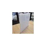 Plaque polycarbonate alvolaire l. 0. 98 x l. 3m, ep. 16 mm, 2. 5kg / m2 5 parois opale 5pcs