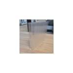 Plaque polycarbonate alvolaire l. 1. 25 x l. 2m, ep. 55 mm, 5kg / m2 10 parois transparent effet opale ...