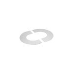 Plaque de propret� �tanche inox �150 mm, 10 � 30� blanc poujoulat