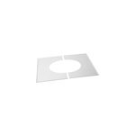 Plaque de propret pour la plaque pdser (rampant / plafond cathdrale) blanc 150 mm poujoulat