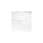 Plaque pvc grande onde l. 0. 92 x l. 2. 5m, ep. 1mm transparent (lot de 5pcs ) Plaque pvc grande onde l. 0. 92 x l. 2. 5m, ep. 1mm transparent (lot de 5pcs )
