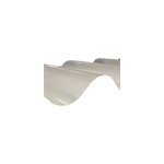 Plaque en rsine polyester grande onde l. 0. 92 x l. 2. 5m, ep. 0. 8mm, translucide (lot de 5pcs )