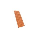 Plaque de toiture imitation tuile coverlife en pvc terre naturelle - 230 x 78 cm