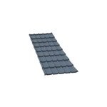 Plaque de toiture imitation tuile coverlife tegola en pvc bleu ardoise - 208 x 107 cm Plaque de toiture imitation tuile coverlife tegola en pvc bleu ardoise - 208 x 107 cm