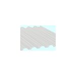 Plaque de toiture nervure pvc l. 1. 04m x l. 3m, p. 0. 8mm, transparent (lot de 5pcs )